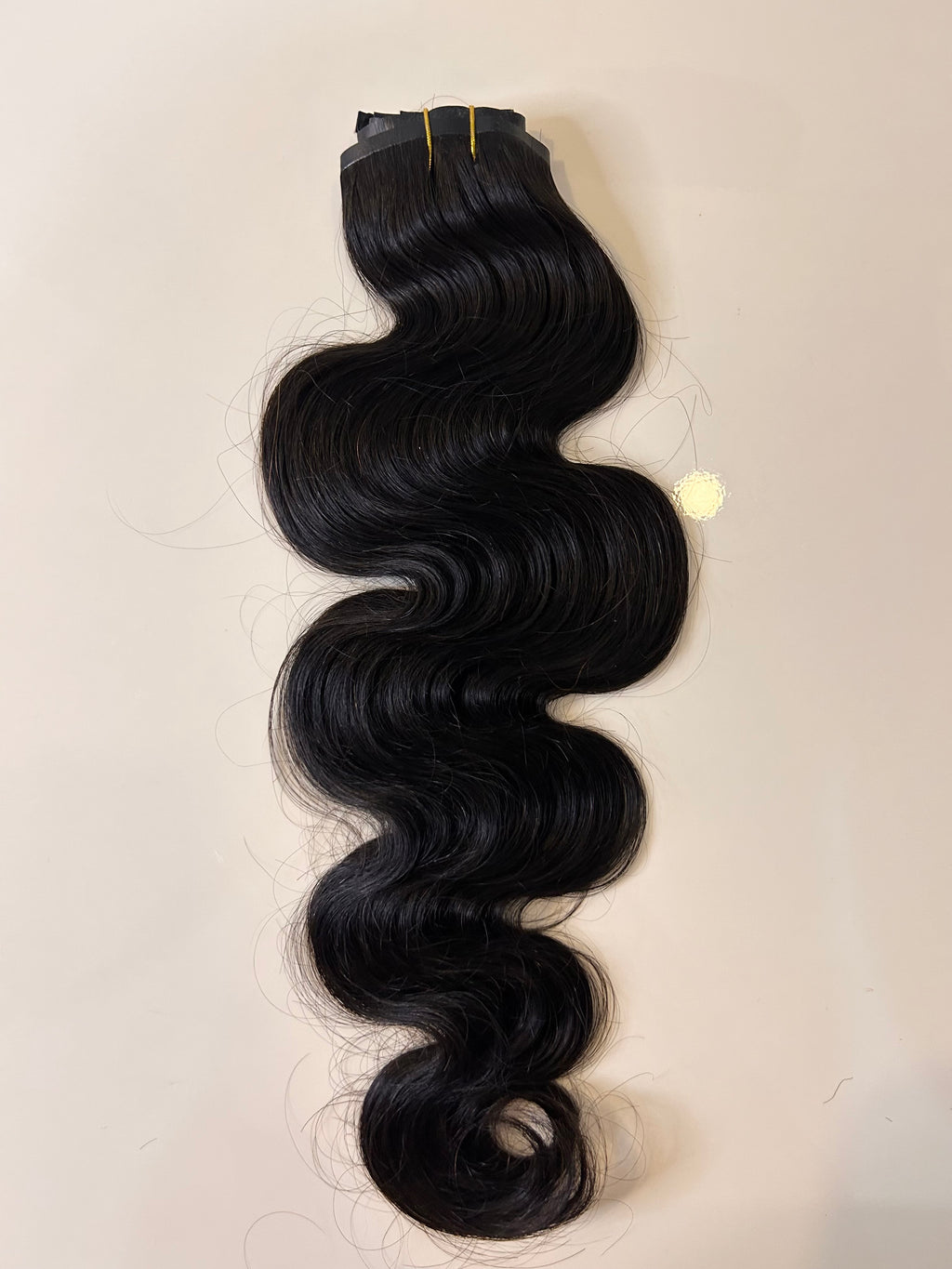 Clip in body wave - %100 Gerçek İnsan Saçı Çıt Çıt Saç Kaynağı – Doğal Dalgalı Siyah Renk