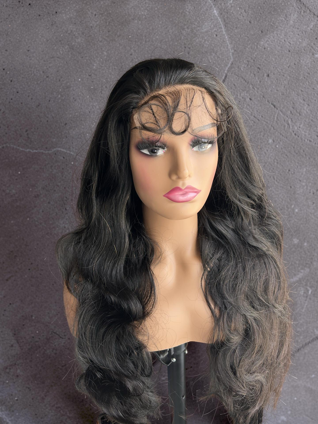 5x5 hd wig body wave - HD Dalgalı Gerçek İnsan Saçı Peruk – Doğal Siyah