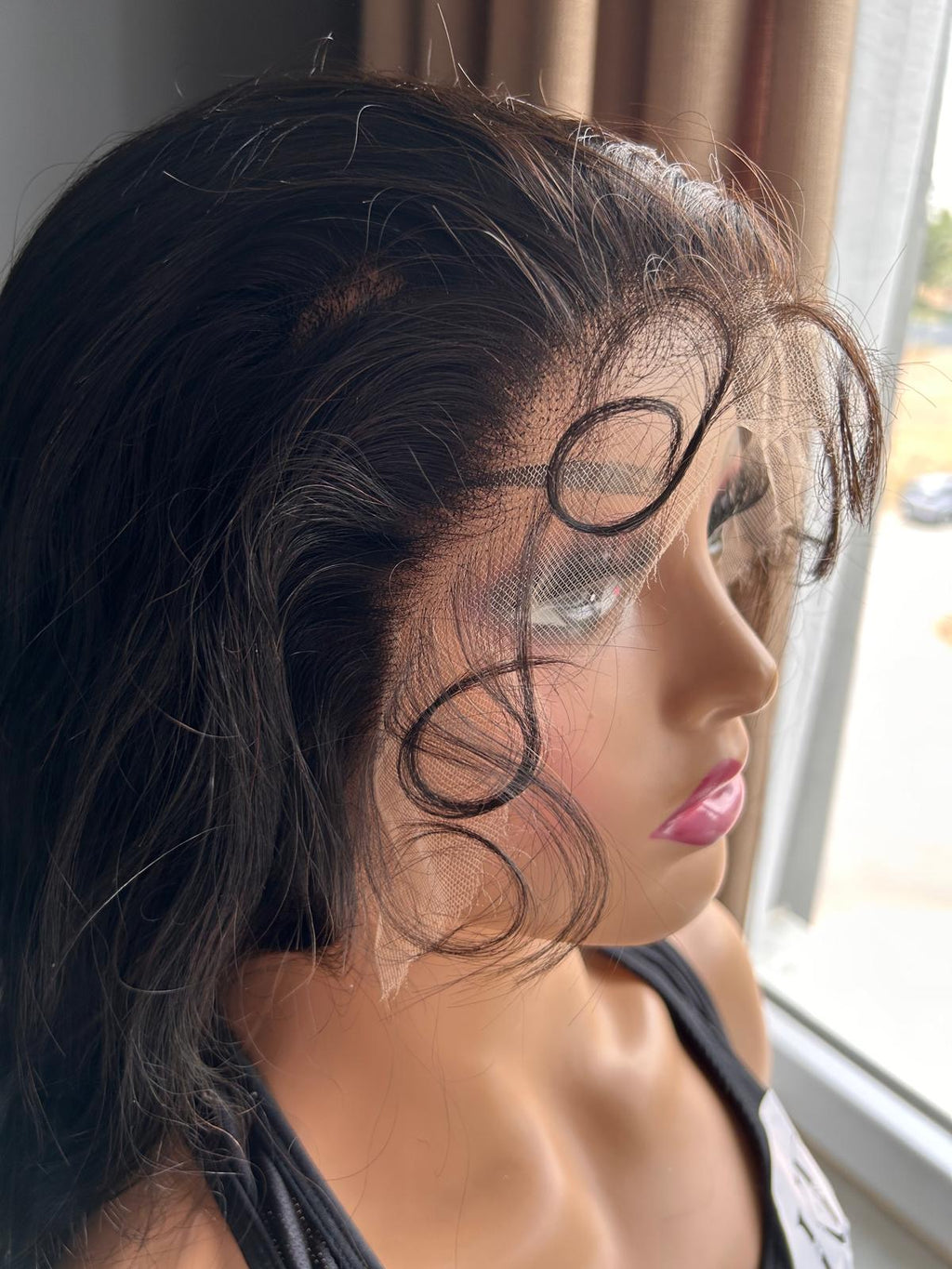 13x6 hd wig body wave - HD Dalgalı Gerçek İnsan Saçı Peruk – Doğal Siyah