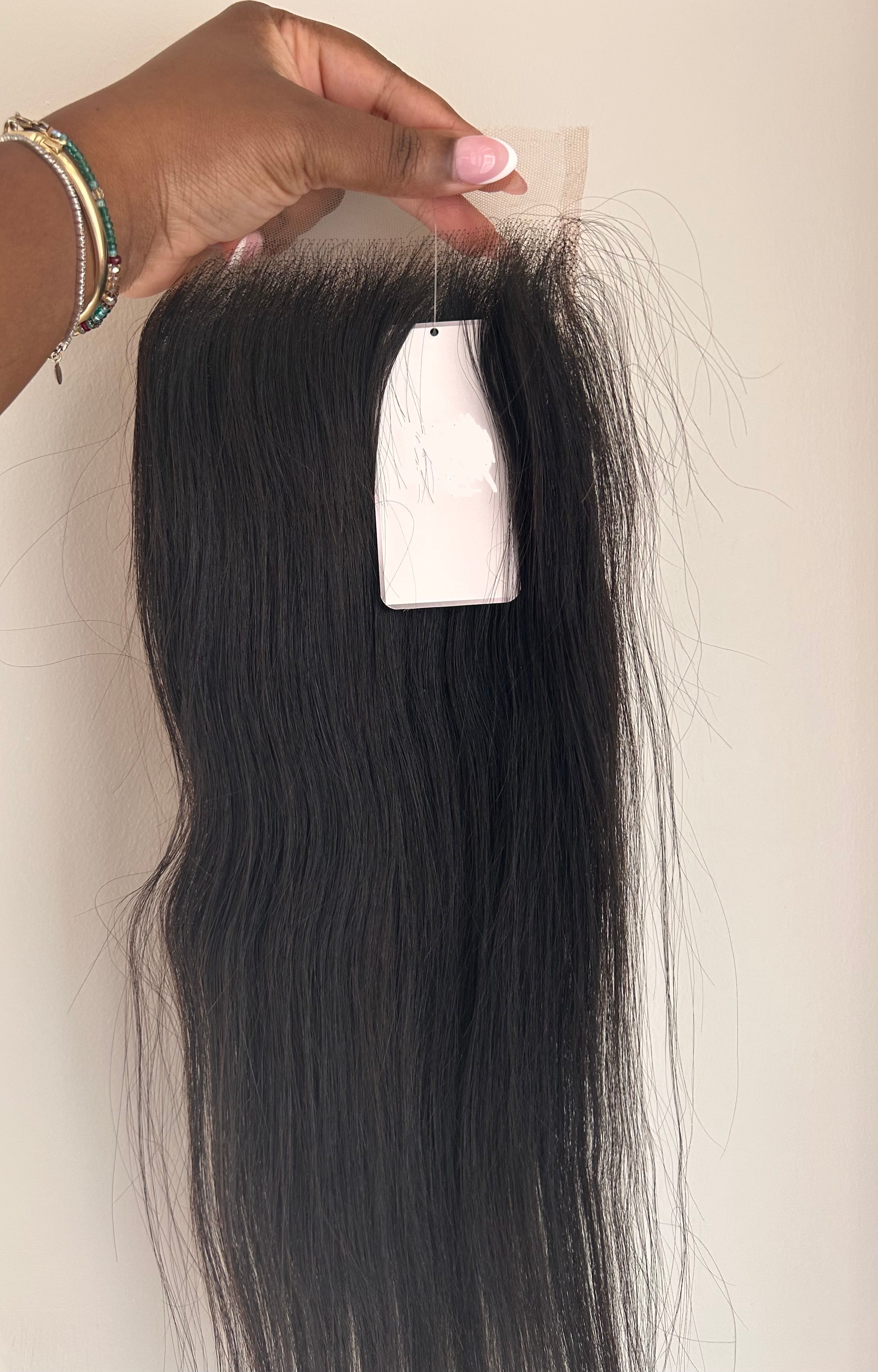 HD 6*6 Lace Closure - Tül Tepelik Gerçek İnsan Saçı 100 Gram