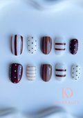 Jel Takma Tırnak - Hot Chocolate Round Kısa 10'lu