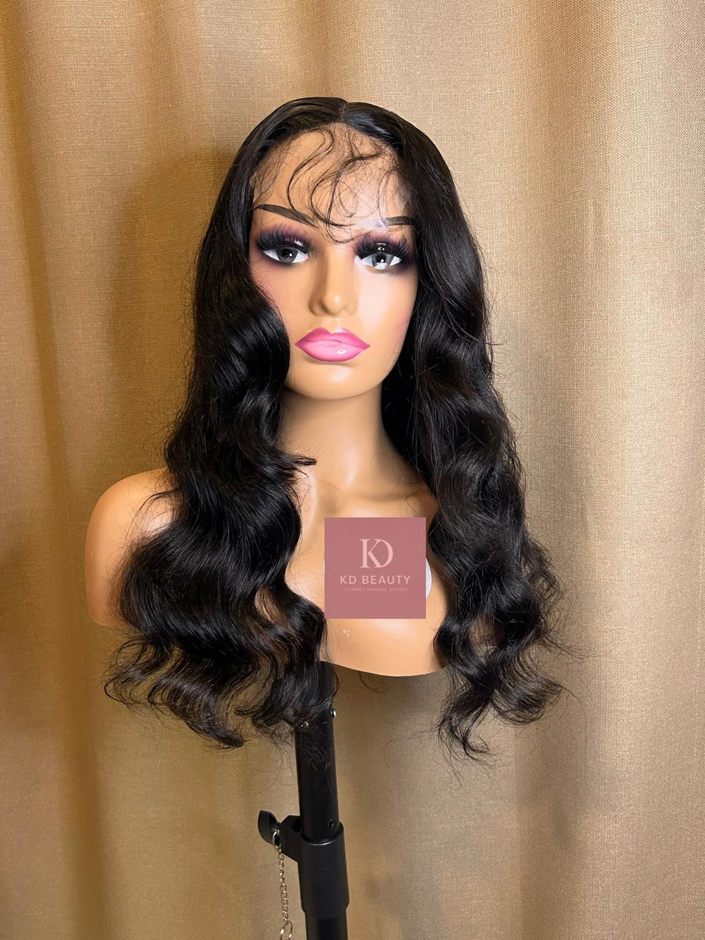 5x5 hd wig body wave - HD Dalgalı Gerçek İnsan Saçı Peruk – Doğal Siyah 280 gram